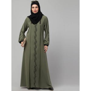 DUBAI ABAYA 2024 MUJER MUSULMANA ORACIÓN JIBABS KHIMAR NIKAB CONJUNTO ROPA ÉTNICA ISLÁMICA DOS CAPAS ABAYA MUJER VESTIDO MUSULMANO - Product Image 3