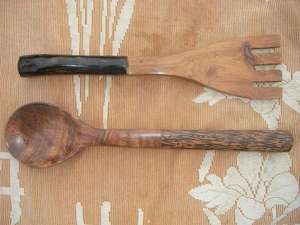 Best Price Premium Quality <b>Wooden</b> <b>Salad</b> <b>Bowl</b> With Country Style <b>Wooden</b> Spoons For Party Negotiable MOQ - Product Image 3