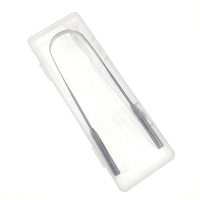 Grattoir à Langue en Acier Inoxydable Double Face en Forme de U de Qualité Supérieure, Réutilisable, Nettoyeur de Langue de Haute Qualité, Logo Personnalisable