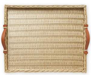 Bandeja de servicio de mimbre de café y té redonda de alta calidad India bandejas de mimbre tejidas mejor venta bandeja de mimbre para decoración del hogar - Product Image 3