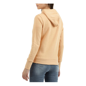 Sudadera informal de invierno de manga larga para mujer, ropa para correr con capucha y logotipo frontal, sudaderas con capucha con cremallera de poliéster personalizadas al por mayor - Product Image 2