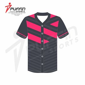 Maillot de baseball unisexe personnalisé en usine, vente en gros, maillot de sport, conception gratuite, uniforme d'équipe, respirant, 100 % polyester - Product Image 5