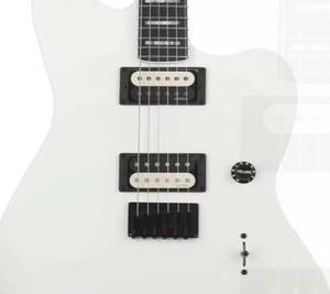 Guitarra Eléctrica V4 de Alta Calidad, Color Blanco Ártico, Diapasón de Ébano, Disponible - Product Image 3