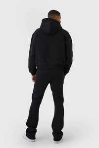 Hot Selling Fall Winter <b>Purple</b> Hood Clothing High Quality Woman Long Sleeve Pullover Sweater Mixed Textured Knit Sweatshirt - Product Image 2