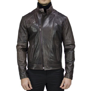 แจ็คเก็ตไบเกอร์หนังย้อนยุคใส่ได้ทั้งชายและหญิง, เสื้อแจ็คเก็ตแบบมีฮู้ดขนาด XL มีซิปปักผ้าโพลีเอสเตอร์ให้ความร้อนใส่สบาย - Product Image 3