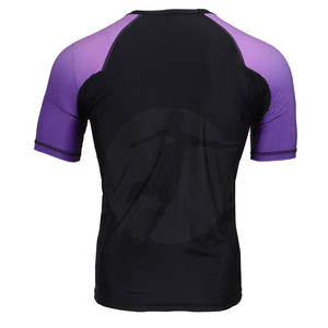 Vêtements de protection MMA à manches courtes personnalisés de haute qualité, en spandex/polyester, pour hommes, vente chaude - Product Image 2