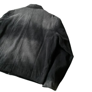 Blouson Bomber en Jean Délavé Coupe Ample Coupe-Vent OEM Homme, Meilleure Vente, Logo Personnalisé sur le Devant, Haute Qualité, Mode Printemps Vintage - Product Image 4