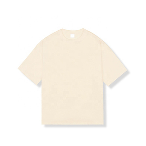 เสื้อยืดคอกลมสำหรับผู้ชายผ้าคอตตอน100% โอเวอร์ไซส์ออกแบบได้ตามต้องการโลโก้สีที่เป็นมิตรต่อสิ่งแวดล้อมระบายอากาศได้ดีมีคุณภาพสูง - Product Image 6