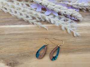 Pendientes de madera y resina de alta calidad, regalos para mujeres antiguos con joyería especial hecha a mano por Desire Art Overseas hecho a mano por HWC - Product Image 5