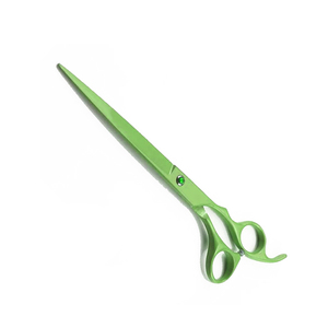 Top couleur verte tranchant ciseaux de coupe de cheveux pour animaux de compagnie métal acier chien coupe de cheveux ciseaux toilettage ciseaux droits - Product Image 1