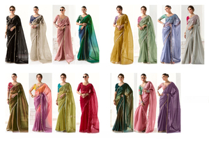 Qualité supérieure toutes saisons dentelle Saree belle Floral Gala tissage extensible écologique Viscose dentelle travail Blouse indien - Product Image 6
