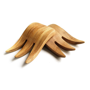 Cuchara de ensalada de madera Mano Diseño fabuloso Madera natural Garra de mano Utensilios de mano Producto de la mejor calidad - Product Image 2