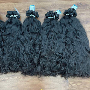 100% extensiones de cabello virgen vietnamita de alta calidad Natural doble dibujado Super doble cabello natural WAV trama Color Natural - Product Image 5