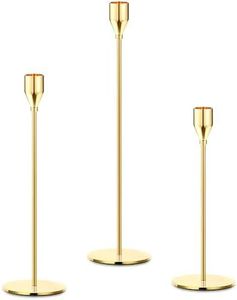 Candelabro de Metal Dorado Ecológico Hecho a Mano, Diseño Moderno Personalizable de Alta Calidad para Cumpleaños y Día de San Valentín - Product Image 4