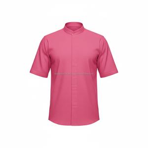 Ensemble d'uniformes professionnels personnalisés rose pour hommes et femmes, tenue de travail formelle pour réception d'hôtel, fabricant d'uniformes de bureau - Product Image 5