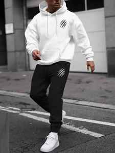 Traje deportivo de otoño e invierno para hombre, Sudadera con capucha y pantalones con estampado 3D de garra de animal, Jogging callejero informal para niños y mujeres - Product Image 4
