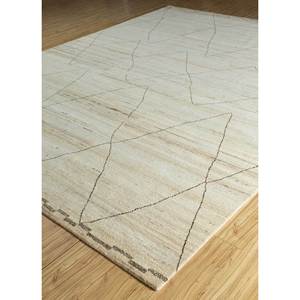 Alfombra Rectangular de Lana Afgana Anudada a Mano Zuri Ivory, Estilo Boho Geométrico Enm-3055, Alfombra de Viscosa para Sala de Estar, Pasillo y Hogar - Product Image 2
