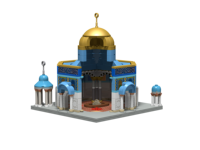 Blocs islamiques de haute qualité pour enfants islamique en gros TAKVA enfants dôme du rocher Al Aqsa mosquée modèle enfants blocs jouets cadeaux