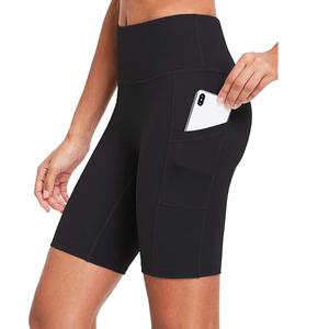 Pantalones cortos de Ciclismo de cintura alta de algodón para mujer, pantalones cortos deportivos para correr, transpirables - Product Image 2