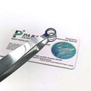 2025 nouveauté trou pointe pince à épiler en acier inoxydable sourcils pince à épiler avec étiquette privée facile cueilleur de cheveux pince à épiler - Product Image 2