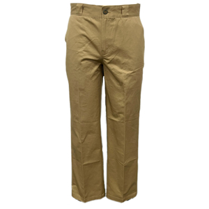 ชุดสูทยาวของผู้ชายผ้าฝ้ายสีทึบแบบลำลองสำหรับผู้ชายกางเกงผ้าชิโนขาบานออกแบบได้ตามต้องการฉลากส่วนตัว - Product Image 1