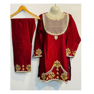 Punjab Special Punjabi Fancy trajes bordados Style Ladies Fancy Women Heavy Unstitched Suit Materials For Women's Fancy - Product Image 3