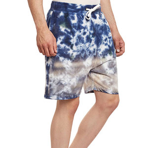 Shorts de bain décontractés pour hommes en gros, 100 % coton, taille mi-haute ajustable, poches latérales, séchage rapide, respirant, logo personnalisé, service OEM - Product Image 2