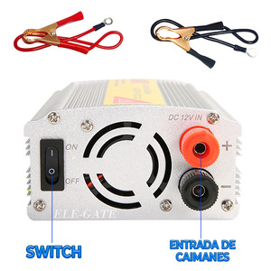 Inverter Monofase 500W con Caricabatterie UPS, Uscita Onda Sinusoidale Pura 12VDC/110VAC per Settore Automobilistico - Product Image 4