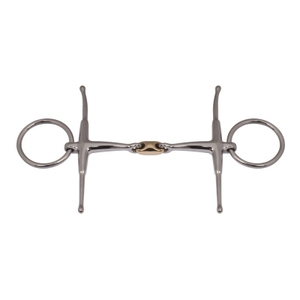 BRAND ZONE - Bocado de Montura Completa de Acero Inoxidable de Alta Calidad con Unión Simple y Cobre para Caballos - Accesorios Ecuestres - Product Image 2