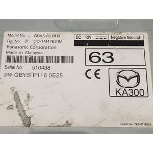 MAZDA 6 3 series S. Wagon GBVS66DRX PANASONIC SHY CAR RADIO AMPLIFIER (12>) - Product Image 3