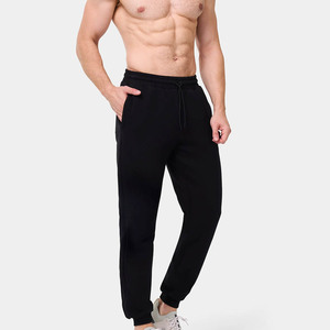 Nouveau Jogging Homme Noir Slim Respirant de Haute Qualité avec Taille Élastique, Bas de Pantalon Côtelé et Poches Latérales - Product Image 4
