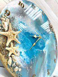 PERSONAL Epoxy Resin <b>Wall</b> <b>Clock</b> Epoxy Resin Living Room best qulatiye Furniture Home <b>Decor</b> <b>Wall</b> <b>Clock</b> Customized best - Product Image 3