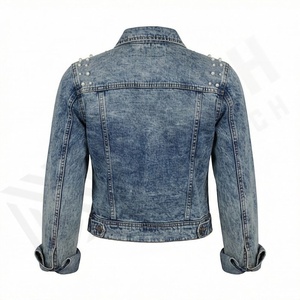 Vestes en jean pour femmes personnalisées, automne, manches longues, vêtements de rue, vestes en jean fabriquées en usine, veste élégante, vêtements de mode - Product Image 2