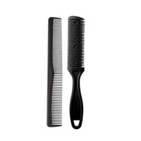Kit de barbier professionnel en acier inoxydable, ciseaux à cheveux, tondeuses, rasoir, tondeuse à barbe, peigne de toilettage, brosse, coupe de cheveux de salon