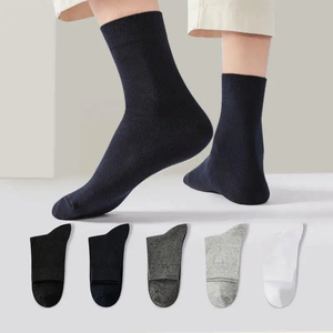Chaussettes de compression de haute qualité pour femmes et hommes, 20-30 mmHg, coton bambou, absorbantes et à séchage rapide, pour le cyclisme et les activités sportives - Product Image 4