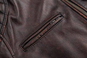 Chaqueta de cuero personalizada para hombre, chaqueta de cuero de talla grande de piel de oveja auténtica 2025 - Product Image 6