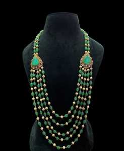 Conjunto nupcial de moda con estilo de moda con perlas elegantes collar de novio de estilo étnico para Aniversario de compromiso - Product Image 1