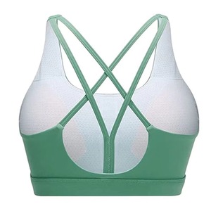 Gran oferta, Sujetador deportivo cómodo de talla grande para mujer, sujetadores deportivos transpirables al por mayor con logotipo frontal para ropa de entrenamiento - Product Image 6