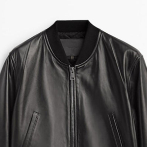 Veste en cuir 100% de haute qualité pour femmes manteau d'extérieur respirant décontracté veste en cuir Streetwear femme veste universitaire - Product Image 6