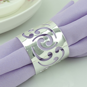 Rond de serviette en métal fabriqué à la main pour salle à manger décor de Table de fête de mariage nouveau Style décoration de Restaurant avec finition artisanale - Product Image 5