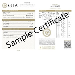 Diamante Solitario Certificado Natural de 0.60 Quilates, Color H, Claridad VS1, Corte Brillante, Joyería para Hombre y Mujer, Idea de Regalo para Ocasiones Especiales - Product Image 6