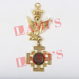 Cruz Roja de alta calidad de Constantino Grandes Oficiales Collarette Jewel Masonic Regalia Jewel para uniforme - Product Image 4