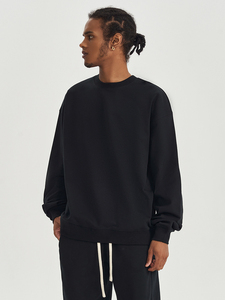 เสื้อสเวตเตอร์คอตตอนแบบผสมสำหรับผู้ชายเสื้อสเวตเตอร์คอกลม450กรัมสำหรับผู้ชาย - Product Image 3