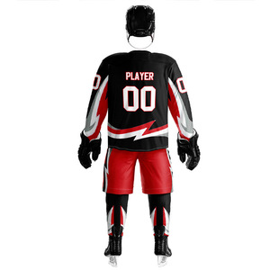 Ropa de equipo deportivo 100% poliéster Jersey y pantalones de hockey sobre hielo al por mayor uniformes de hockey sobre hielo - Product Image 4