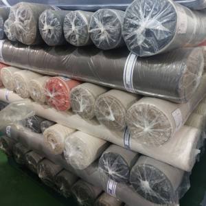 Korea 100 Cotton Stock Fabric High Quality Woven Plain Dyeing Soft Breathable Durable for Pants Jacket Garment - Product Image 1