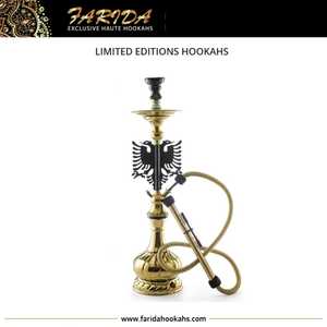 Cachimba Tradicional Árabe de Latón Fundido con Acabado Lacado, Diseños Únicos Martillados, Cachimba Egipcia de Lujo para Cafés - Product Image 5