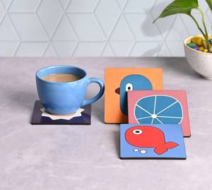 Colorful Graphic Printed <b>Coaster</b> Set <b>Heat</b> Resistant Durable Drink <b>Coasters</b> for Dining Coffee Table Modern Home Decor - Product Image 1