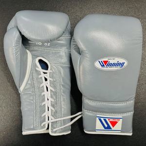 OEM Custom Made Professional Personalized Boxing Gloves Sparring High Quality Genuine <b>Leather</b> Lace-Up Closure Martial Arts - Product Image 1