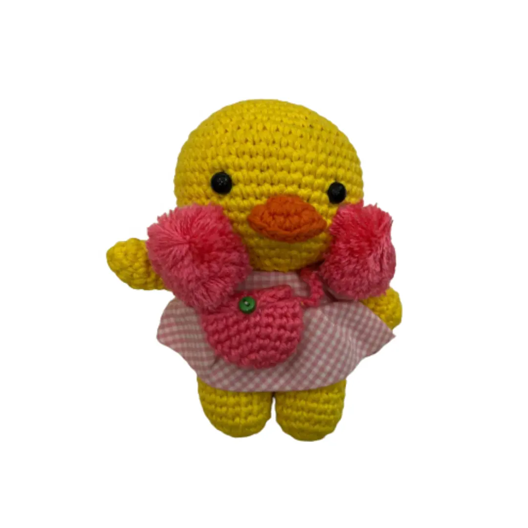 Peluche de canard llafanfan mignon, jouets pour enfants, cadeaux, Kawaii, Animal en peluche, poupées en Crochet, Offre Spéciale, 30 cm