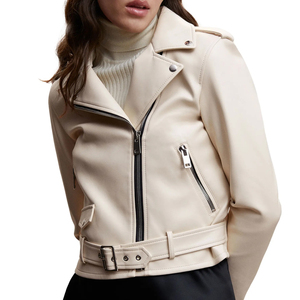 Chaqueta Acolchada de Cuero Genuino para Mujer, Nueva Moda, Cómoda, Algodón Teñido, Impermeable, Ecológica, Ropa de Calle de Invierno, Color Sólido - Product Image 1